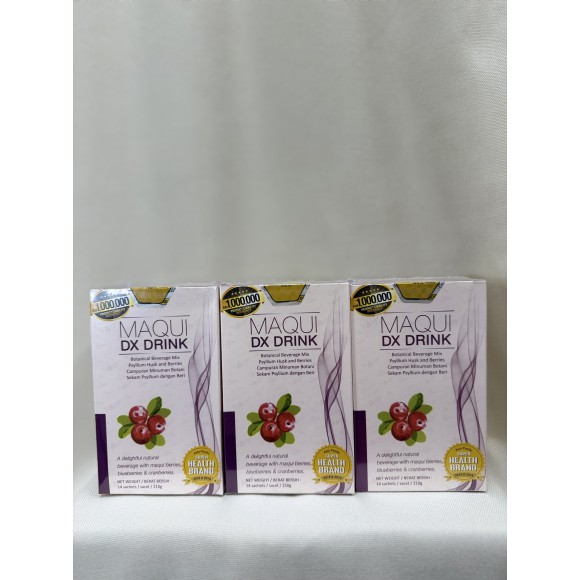 馬來西亞Maqui Detox Drink排毒瘦身飲品優惠套裝（3盒送1小盒）共49條